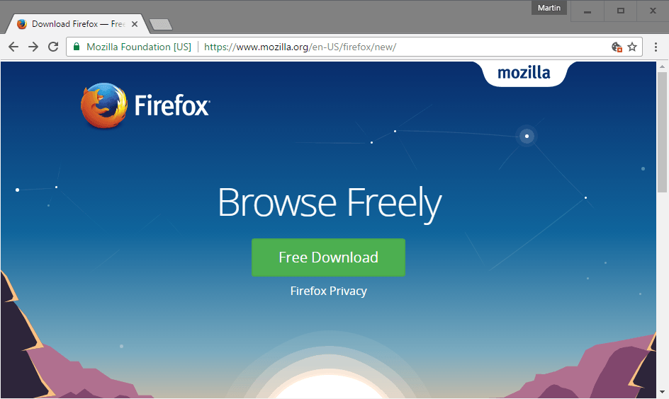 Mozilla Firefox 45 Free Download